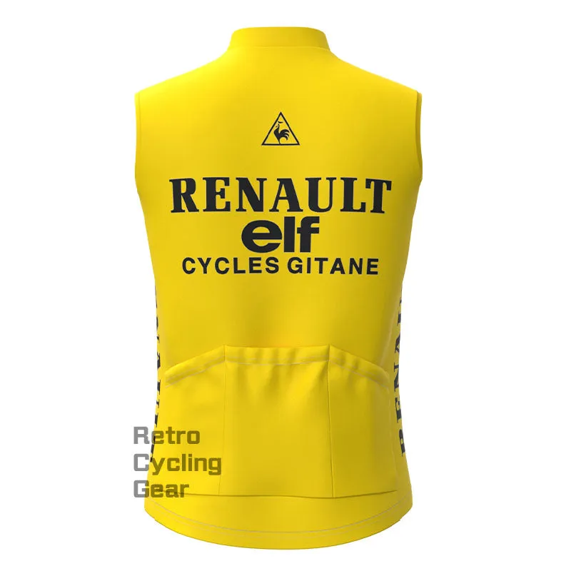 ELF Yellow Fleece Retro Cycling Vest