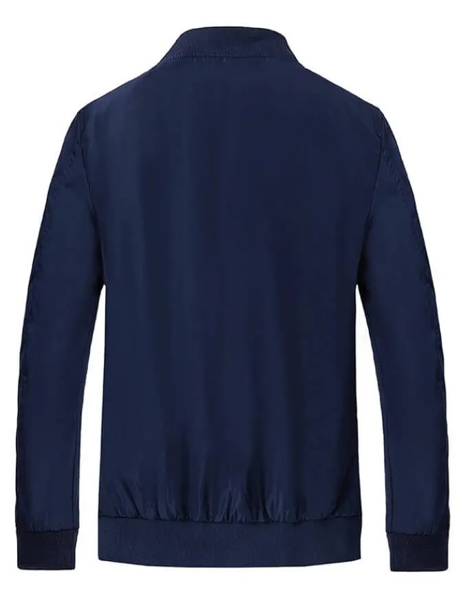 Lightweight Running Bomber Jacket with Zipper Details - SF1954