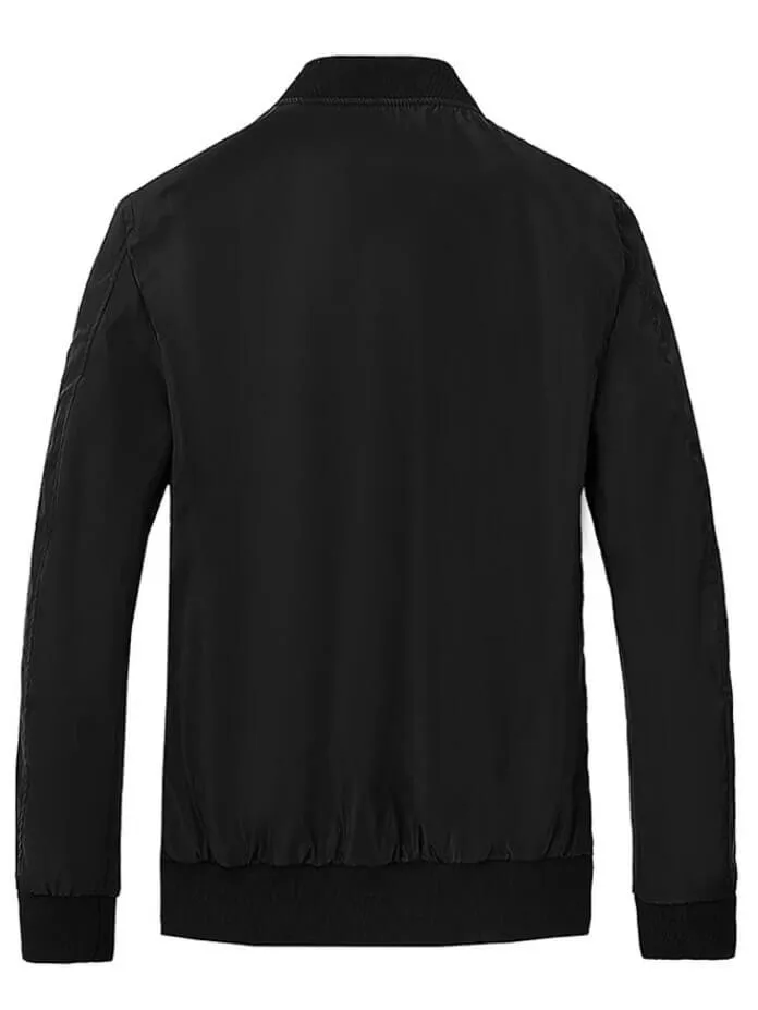 Lightweight Running Bomber Jacket with Zipper Details - SF1954